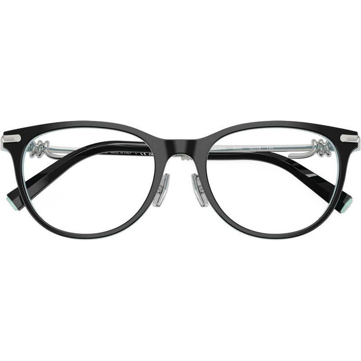 TF2279D, Black on Tiffany Blue/Clear Lenses