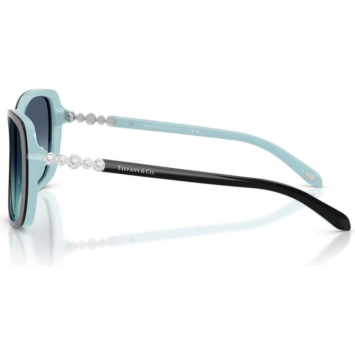 Shop Tiffany & Co. TF4121B Sunglasses Black/Blue Gradient – Just