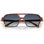 TF4264U, Ruby Striped Havana/Blue Gradient Lenses