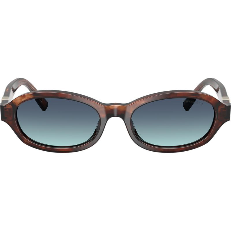 Tiffany & Co. TF4270U Spotted Brown Havana Azure Blue Gradient Front