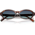 Tiffany & Co. TF4270U Spotted Brown Havana Azure Blue Gradient Front2