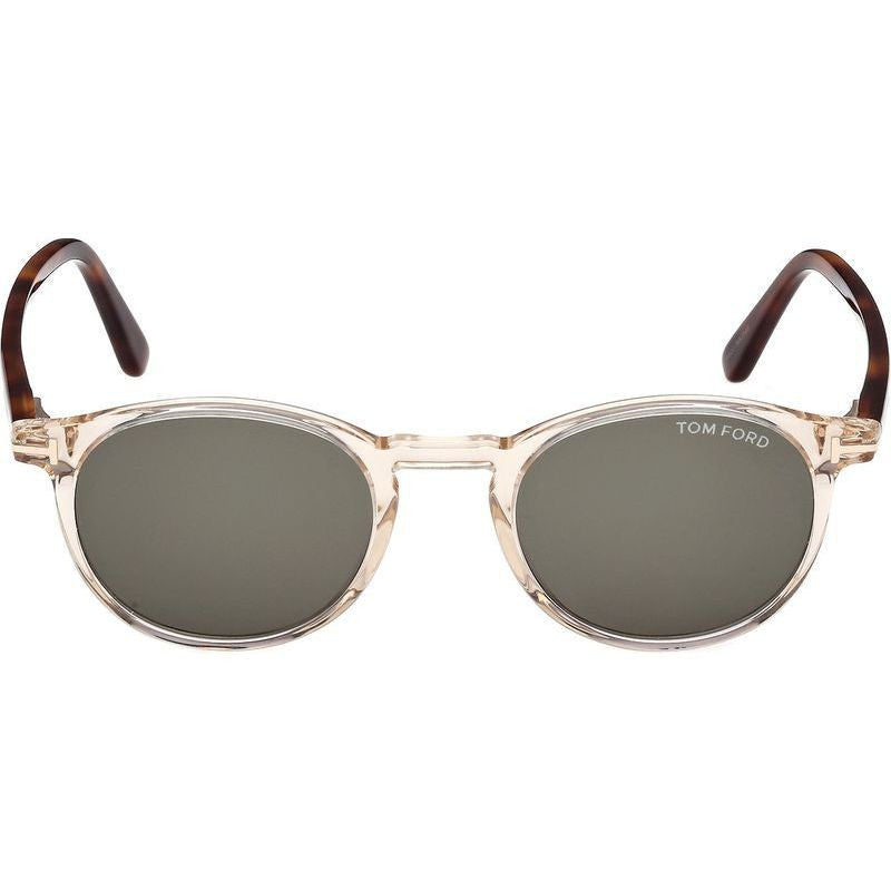 Shop Tom Ford Andrea 02 FT0539 Sunglasses Brown Havana/Green