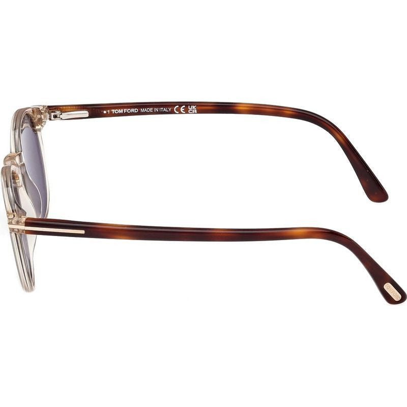 Shop Tom Ford Andrea 02 FT0539 Sunglasses Brown Havana/Green