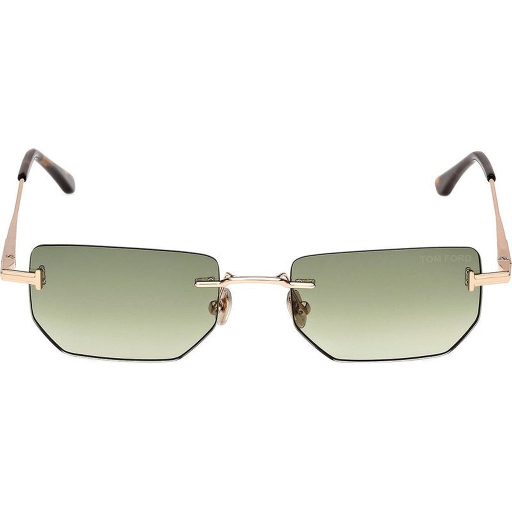 Ethan 02 FT1355, Shiny Rose Gold/Green Gradient Lenses