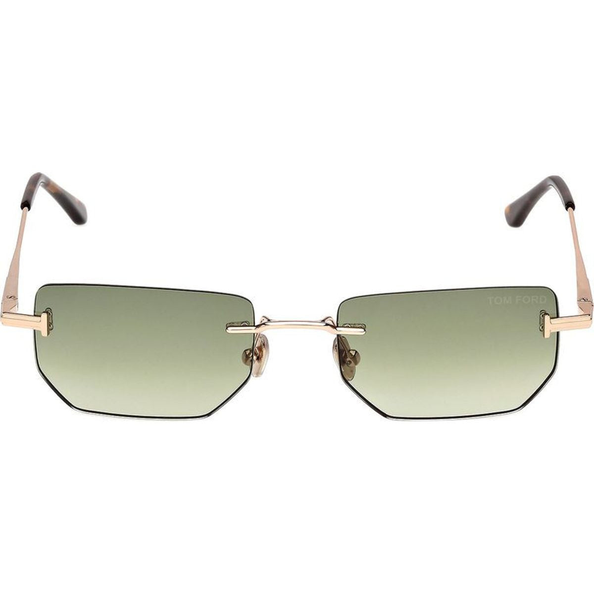 Ethan 02 FT1355, Shiny Rose Gold/Green Gradient Lenses