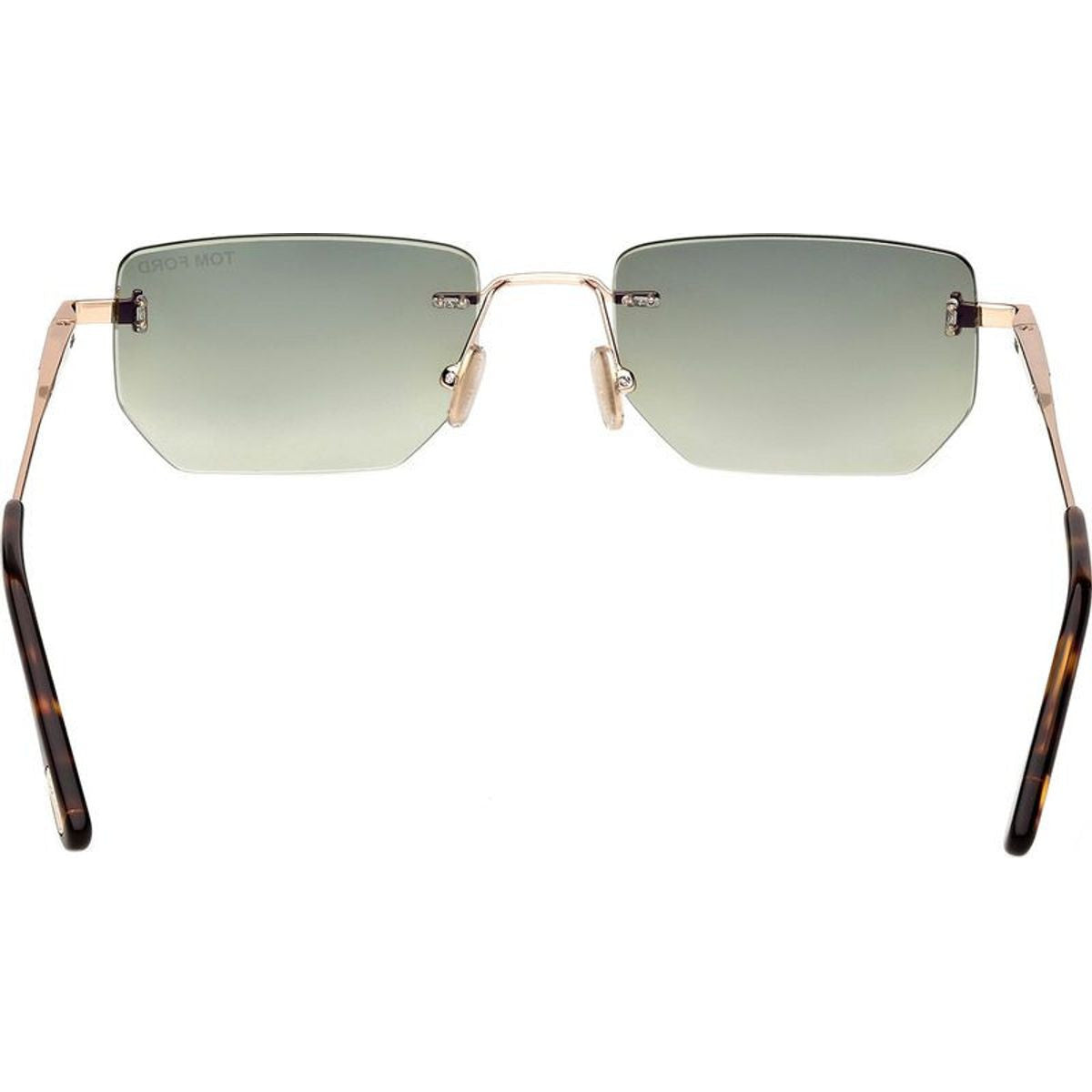Ethan 02 FT1355, Shiny Rose Gold/Green Gradient Lenses
