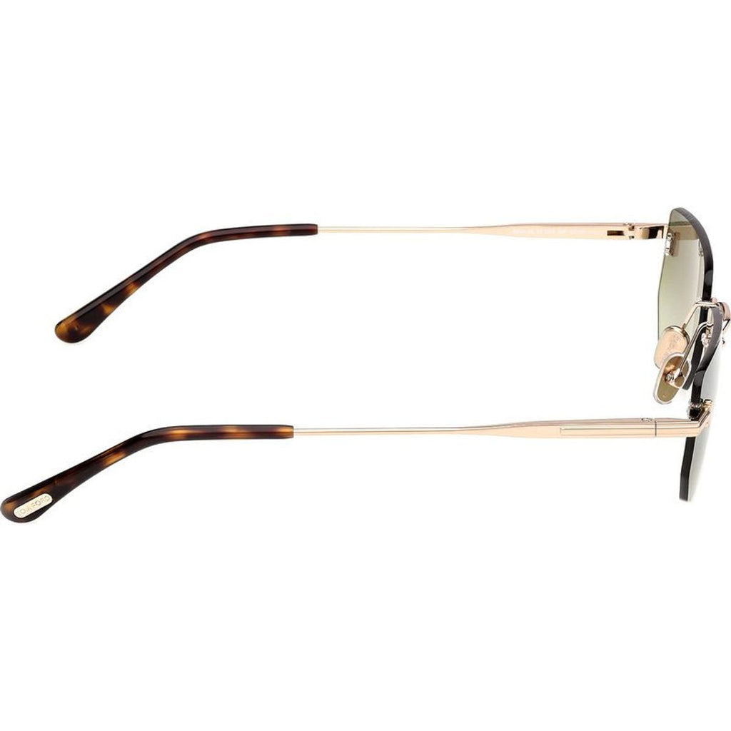 Ethan 02 FT1355, Shiny Rose Gold/Green Gradient Lenses