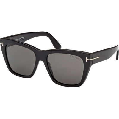 Flynn 02 FT1343, Shiny Black/Smoke Polarised Lenses