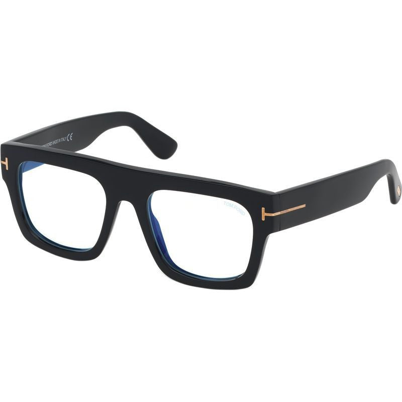 FT5634-B, Shiny Black/Clear Blue Light Lenses