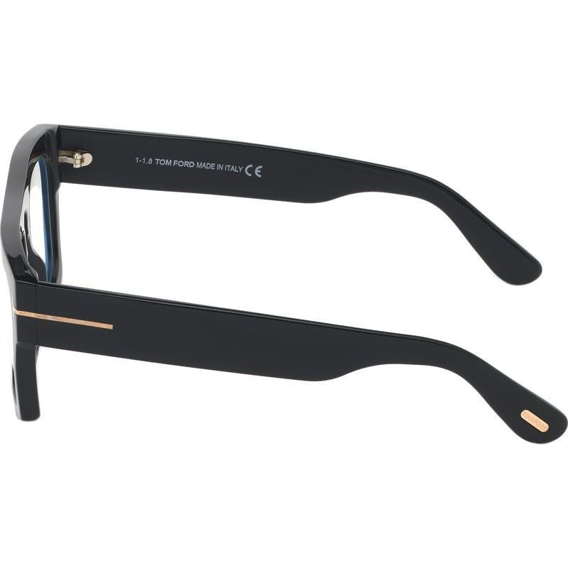 FT5634-B, Shiny Black/Clear Blue Light Lenses