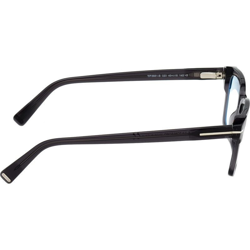 FT5661-B, Shiny Grey/Clear Blue Light Lenses