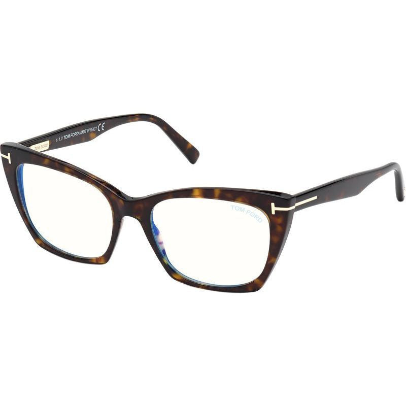 FT5709-B, Dark Havana/Clear Blue Light Lenses