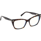 FT5709-B, Dark Havana/Clear Blue Light Lenses