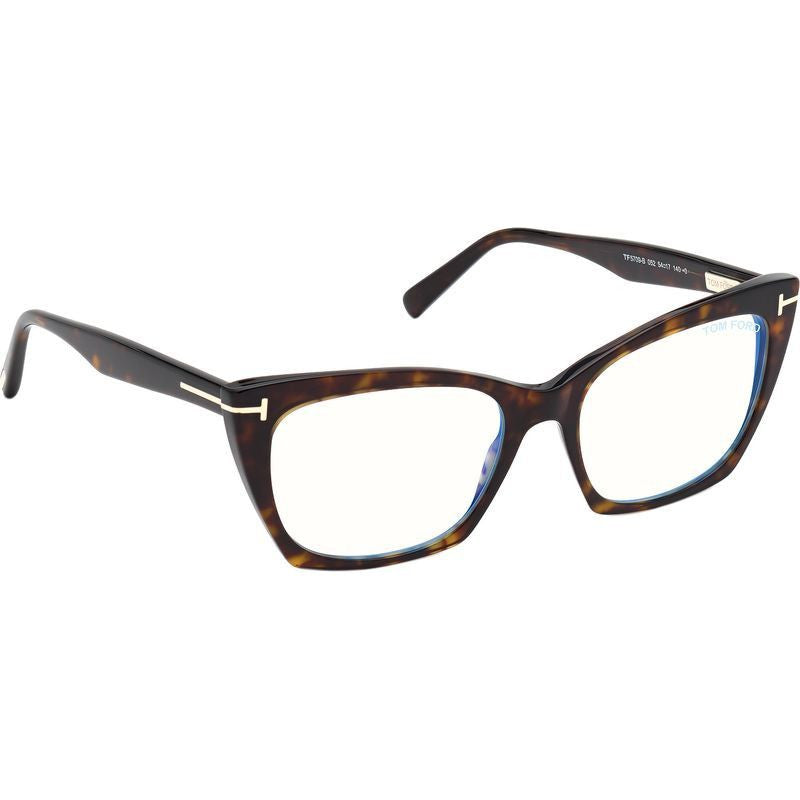 FT5709-B, Dark Havana/Clear Blue Light Lenses