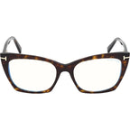 FT5709-B, Dark Havana/Clear Blue Light Lenses