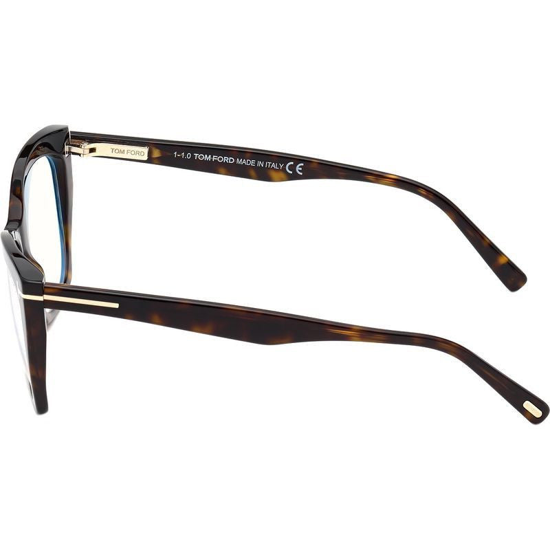 FT5709-B, Dark Havana/Clear Blue Light Lenses