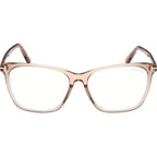 FT5762-B, Shiny Light Brown/Clear Blue Light Lenses