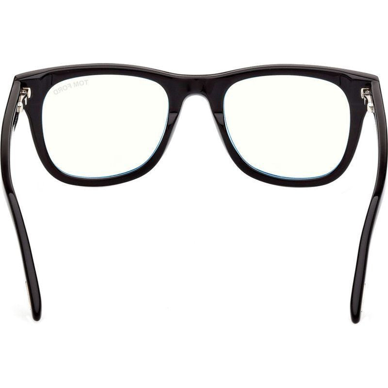 FT5820-B, Shiny Black/Clear Blue Light Lenses