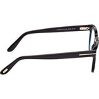 FT5820-B, Shiny Black/Clear Blue Light Lenses