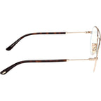 FT5829-B, Shiny Rose Gold and Dark Havana/Clear Blue Light Lenses
