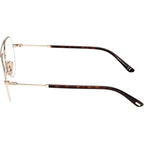 FT5829-B, Shiny Rose Gold and Dark Havana/Clear Blue Light Lenses