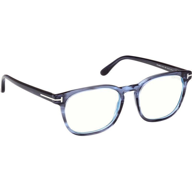 FT5868-B, Striped Blue/Clear Blue Light Lenses