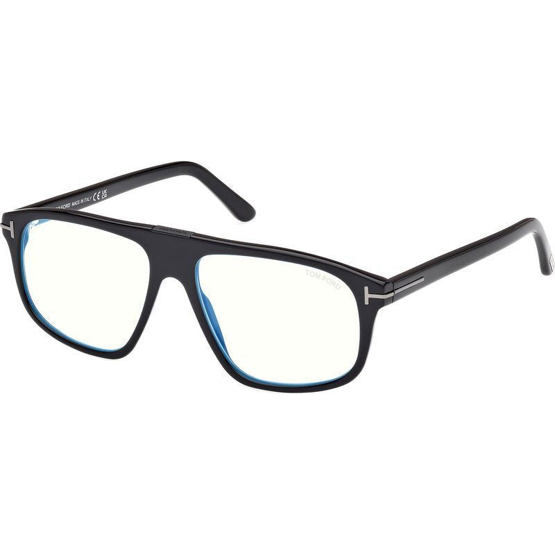 FT5901-B-N, Shiny Black/Clear Blue Light Lenses