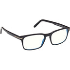 FT5938-B, Shiny Black/Clear Blue Light Lenses