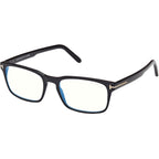FT5938-B, Shiny Black/Clear Blue Light Lenses