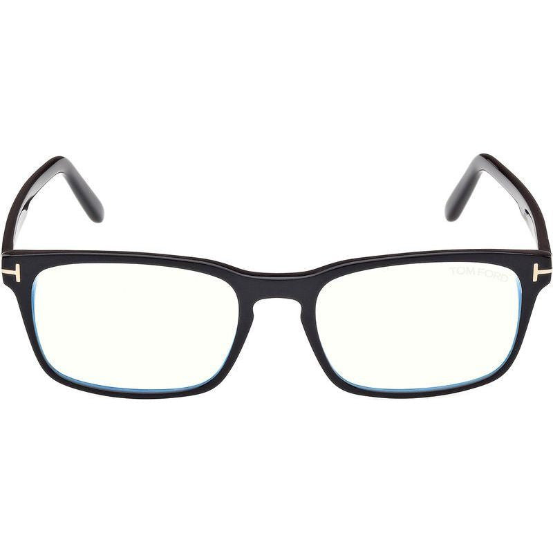 FT5938-B, Shiny Black/Clear Blue Light Lenses