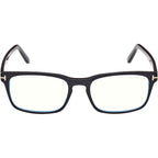 FT5938-B, Shiny Black/Clear Blue Light Lenses