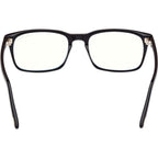 FT5938-B, Shiny Black/Clear Blue Light Lenses
