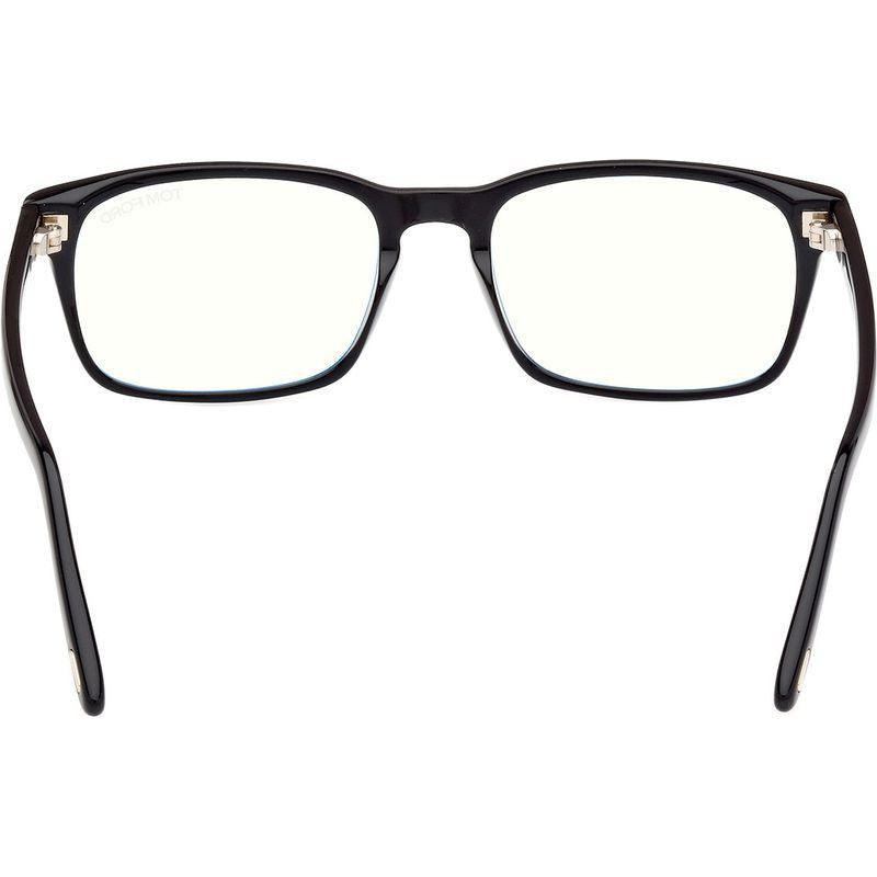 FT5938-B, Shiny Black/Clear Blue Light Lenses