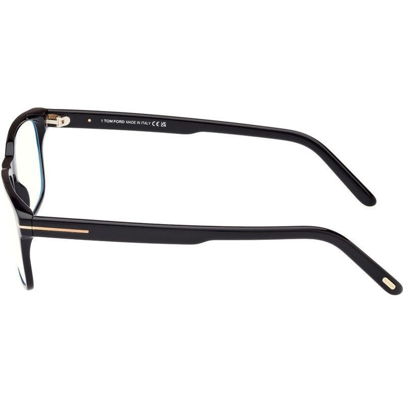 FT5938-B, Shiny Black/Clear Blue Light Lenses