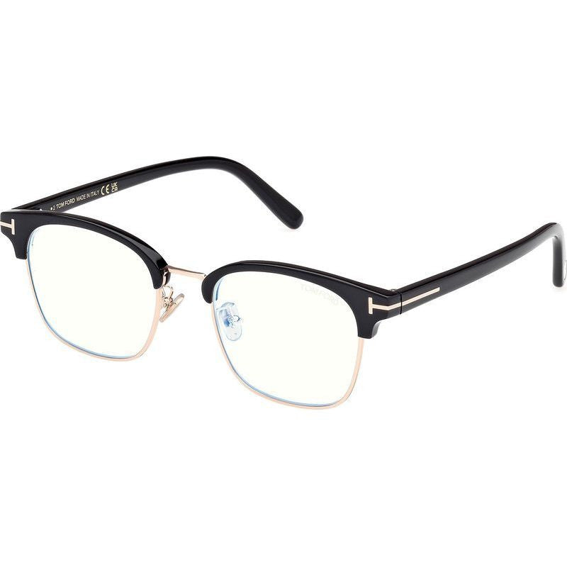 FT6001-K-B, Shiny Black/Clear Blue Light Lenses