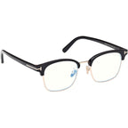 FT6001-K-B, Shiny Black/Clear Blue Light Lenses