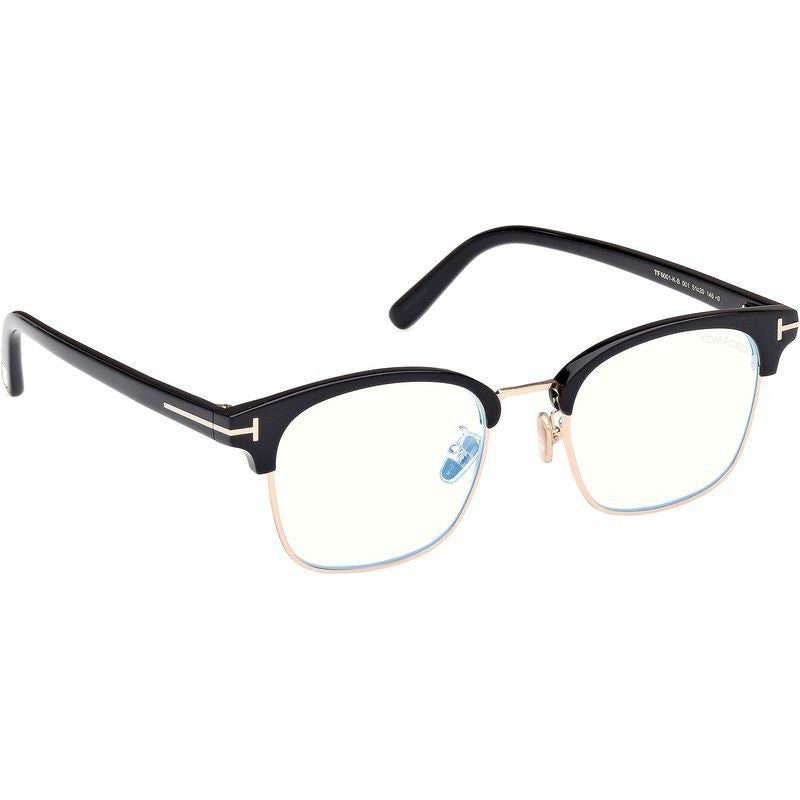 FT6001-K-B, Shiny Black/Clear Blue Light Lenses