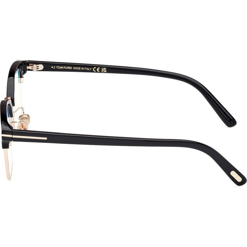 FT6001-K-B, Shiny Black/Clear Blue Light Lenses