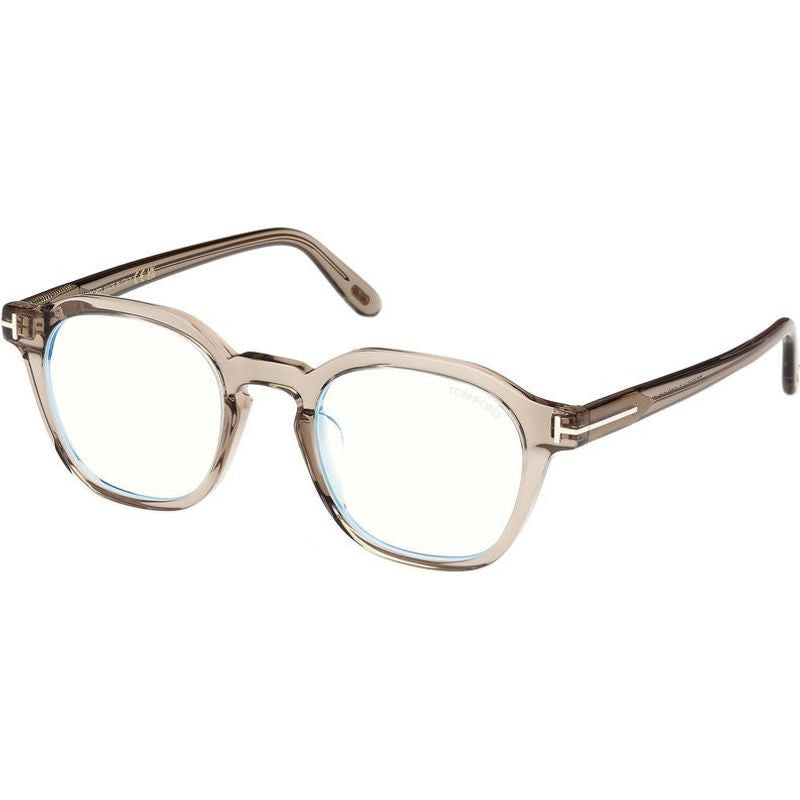 FT6013-K-B, Shiny Light Brown/Clear Blue Light Lenses