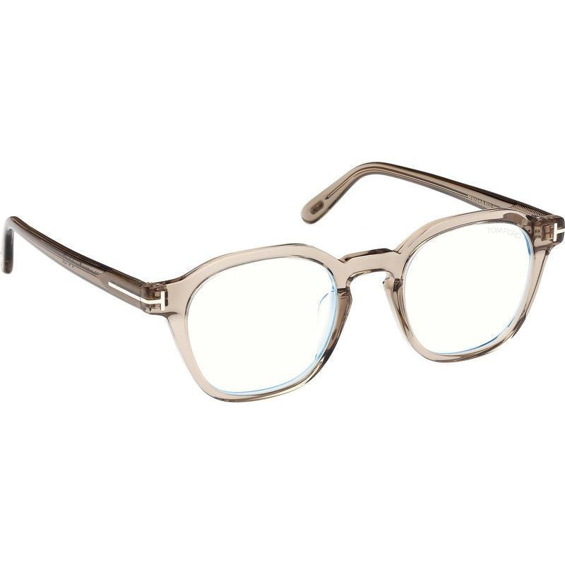 FT6013-K-B, Shiny Light Brown/Clear Blue Light Lenses