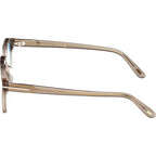 FT6013-K-B, Shiny Light Brown/Clear Blue Light Lenses