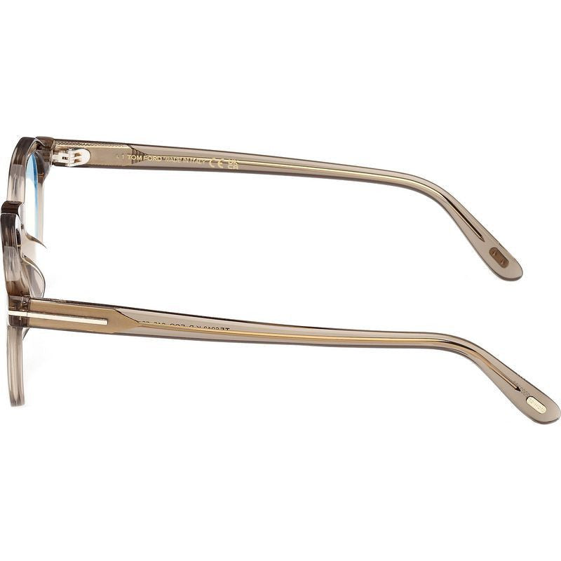 FT6013-K-B, Shiny Light Brown/Clear Blue Light Lenses