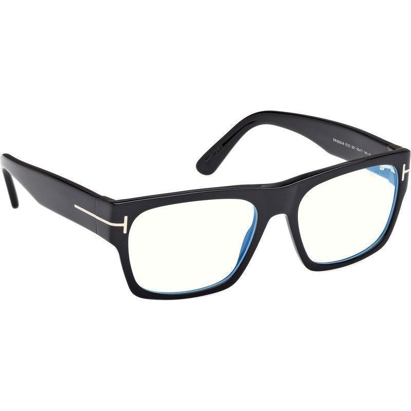 FT6035-B, Shiny Black/Clear Blue Light Lenses