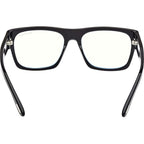 FT6035-B, Shiny Black/Clear Blue Light Lenses