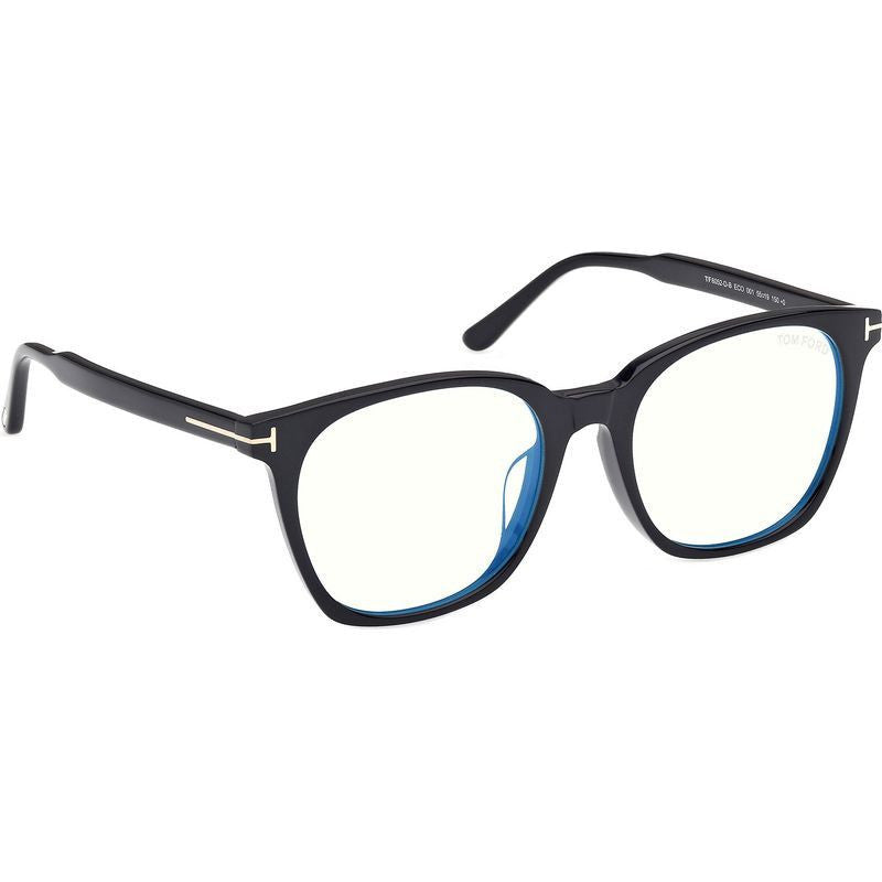 FT6052-D-B, Shiny Black/Clear Blue Light Lenses