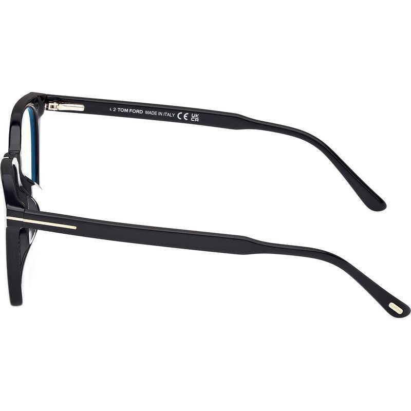 FT6052-D-B, Shiny Black/Clear Blue Light Lenses