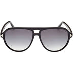 Jeffrey FT0932, Shiny Black/Smoke Gradient Lenses