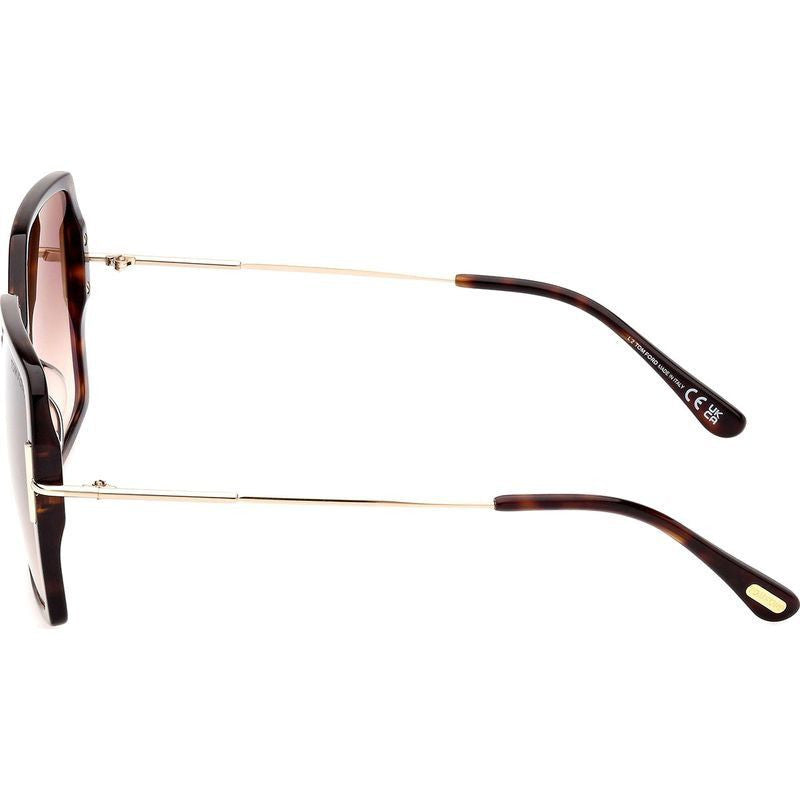 Joanna FT1039, Dark Havana/Brown Gradient Lenses