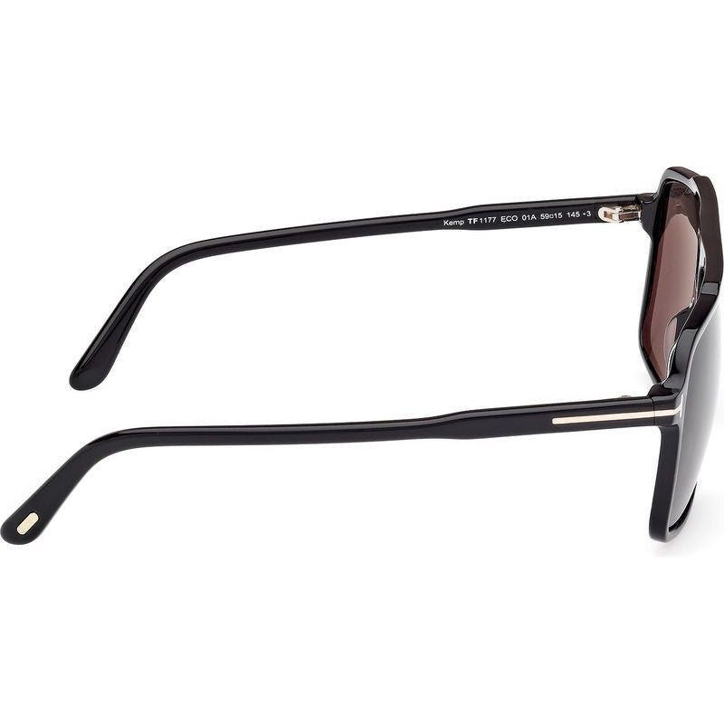 Kemp FT1177, Shiny Black/Smoke Lenses