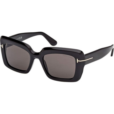 Leila 02 FT1318, Shiny Black/Smoke Lenses